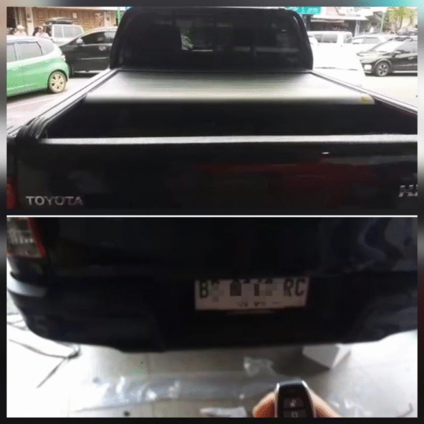 Tutup Bak Hilux Elektrik plus remote