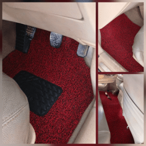 Karpet Mie 3Pcs Hitam Merah