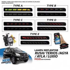 Reflektor Rush/Agya/Luxio RGB Smoke
