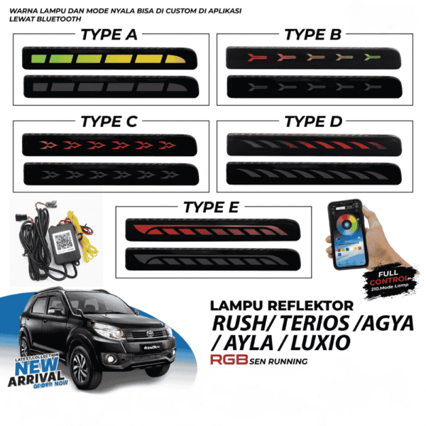 Reflektor Rush/Agya/Luxio RGB Smoke