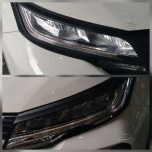 Garnish Lampu Depan Rush'18 Black