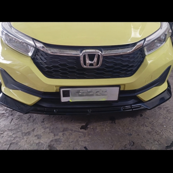 Front Lip Bamper Brio Black - Gambar 3