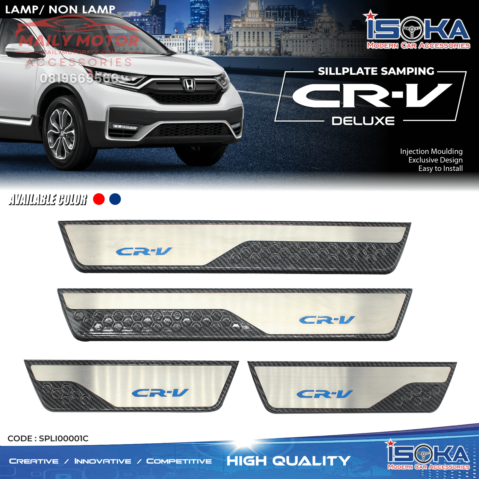 Sill Plate Samping CRV Deluxe Lamp & Non Lamp