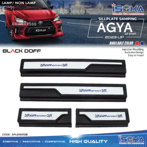 Sill Plate Samping Agya 2023 - Up GRSport Silver Black Doff Lamp & Non Lamp