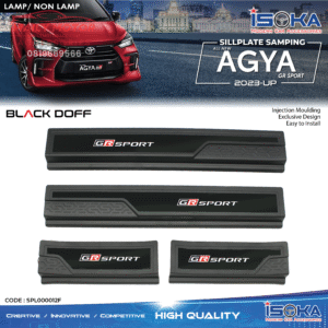 Sill Plate Samping Agya 2023 - Up GRSport Black Doff Lamp & Non Lamp