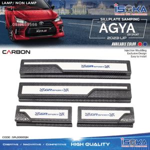 Sill Plate Samping Agya 2023 - Up GRSport Silver Carbon Lamp & Non Lamp