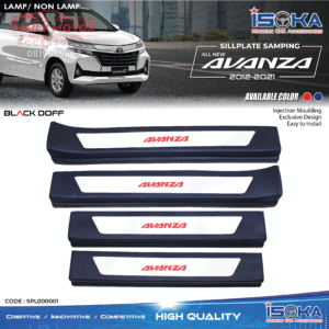 Sill Plate Samping Avanza 2012 - 2021 Black Doff Lamp & Non Lamp
