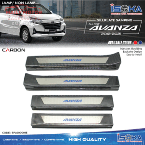 Sill Plate Samping Avanza 2012 - 2021 Carbon Lamp & Non Lamp