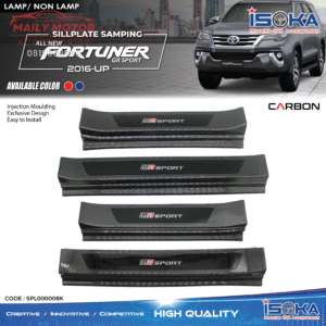 Sill Plate Samping Fortuner GRSport 2016 - Up Carbon Lamp & Non Lamp