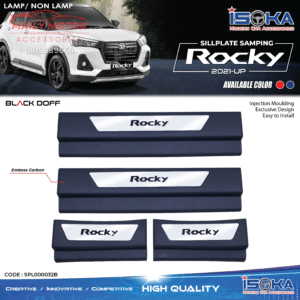 Sill Plate Samping Rocky Black Doff Lamp & Non Lamp