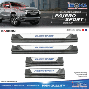 Sill Plate Samping Pajero Sport Carbon Lamp & Non Lamp