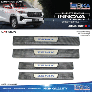 Sill Plate Samping Innova Zenix Oreon Style Carbon Lamp & Non Lamp