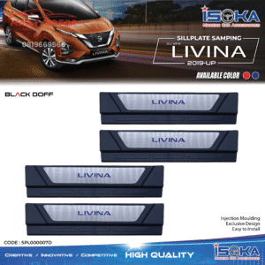Sill Plate Samping Livina 2019 - Up Black Doff Lamp & Non Lamp
