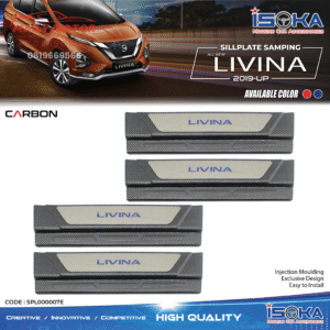Sill Plate Samping Livina 2019 - Up Carbon Lamp & Non Lamp