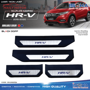 Sill Plate Samping HRV 2015 - 2020 Black Doff LED & Non LED