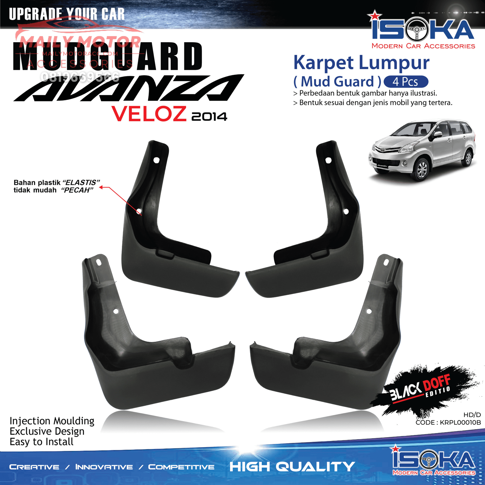 Karpet Lumpur All New Avanza Veloz 2014