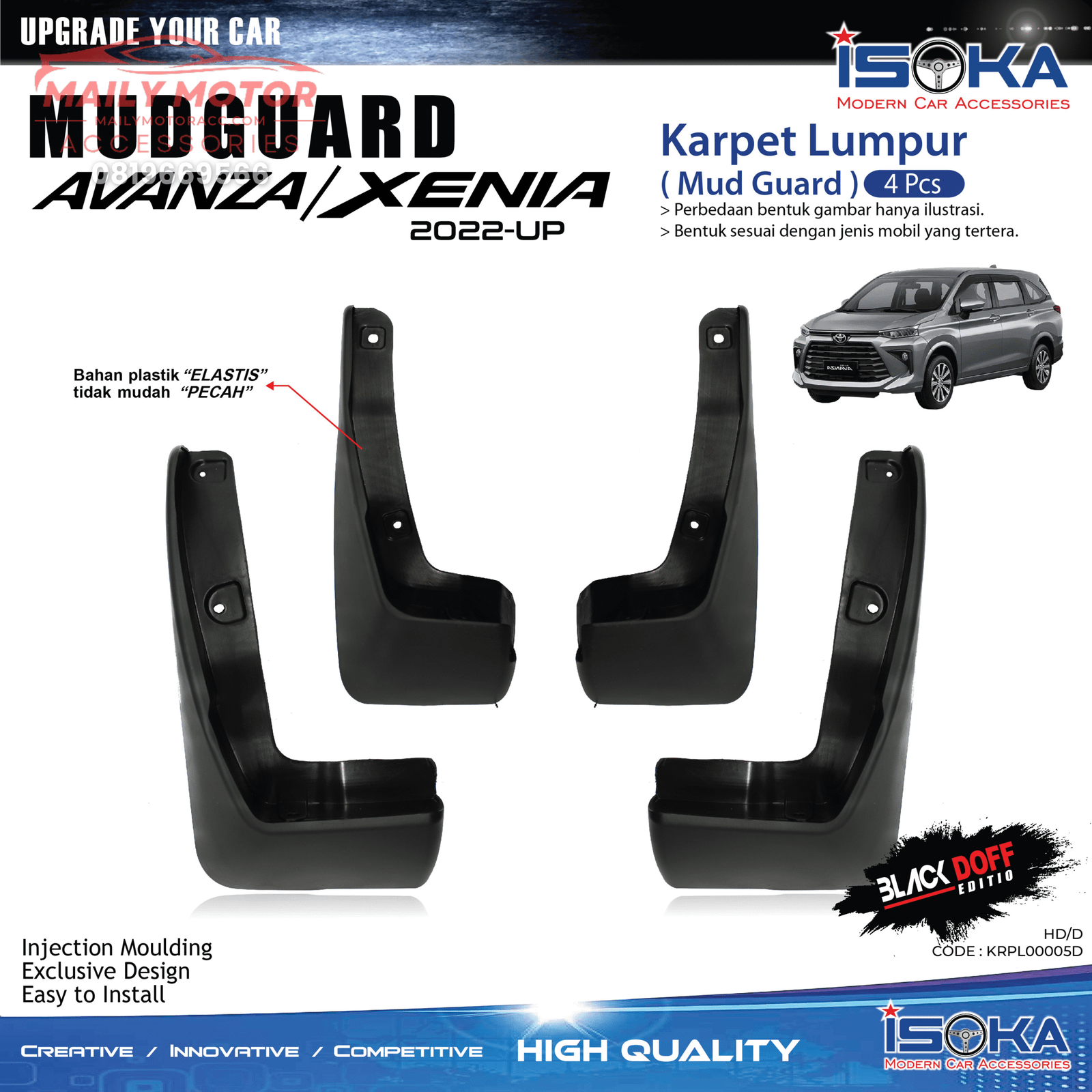 Karpet Lumpur Avanza Xenia 2022 - Up