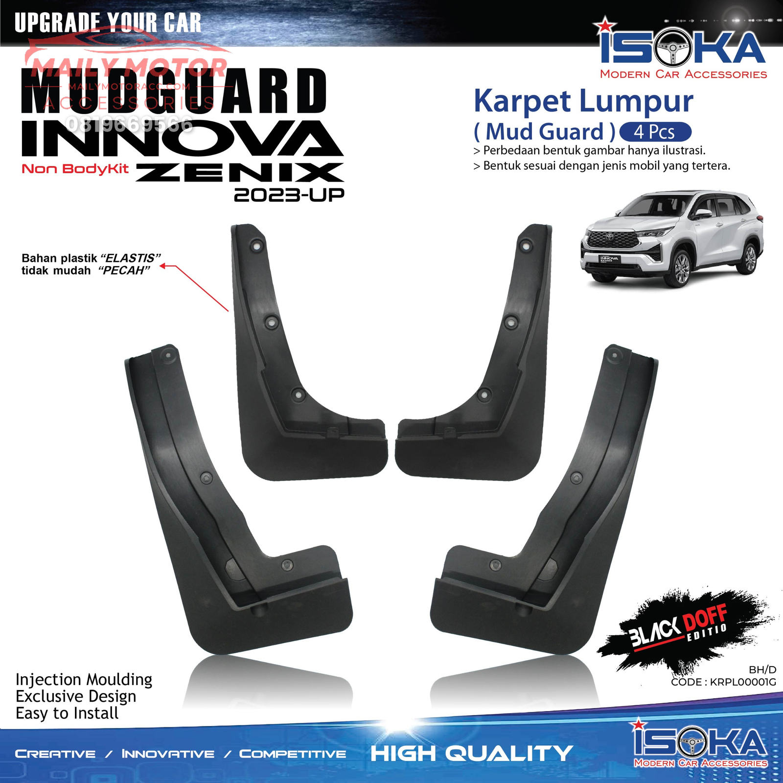 Karpet Lumpur Innova Zenix 2023 - Up Non Bodykit