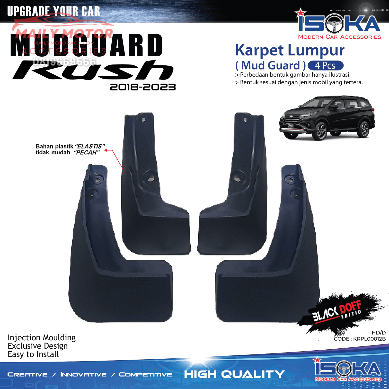 Karpet Lumpur All New Rush 2018 - 2023