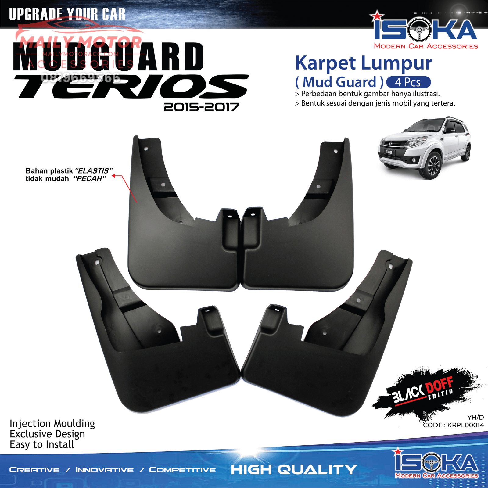 Karpet Lumpur All New Terios 2015 - 2017