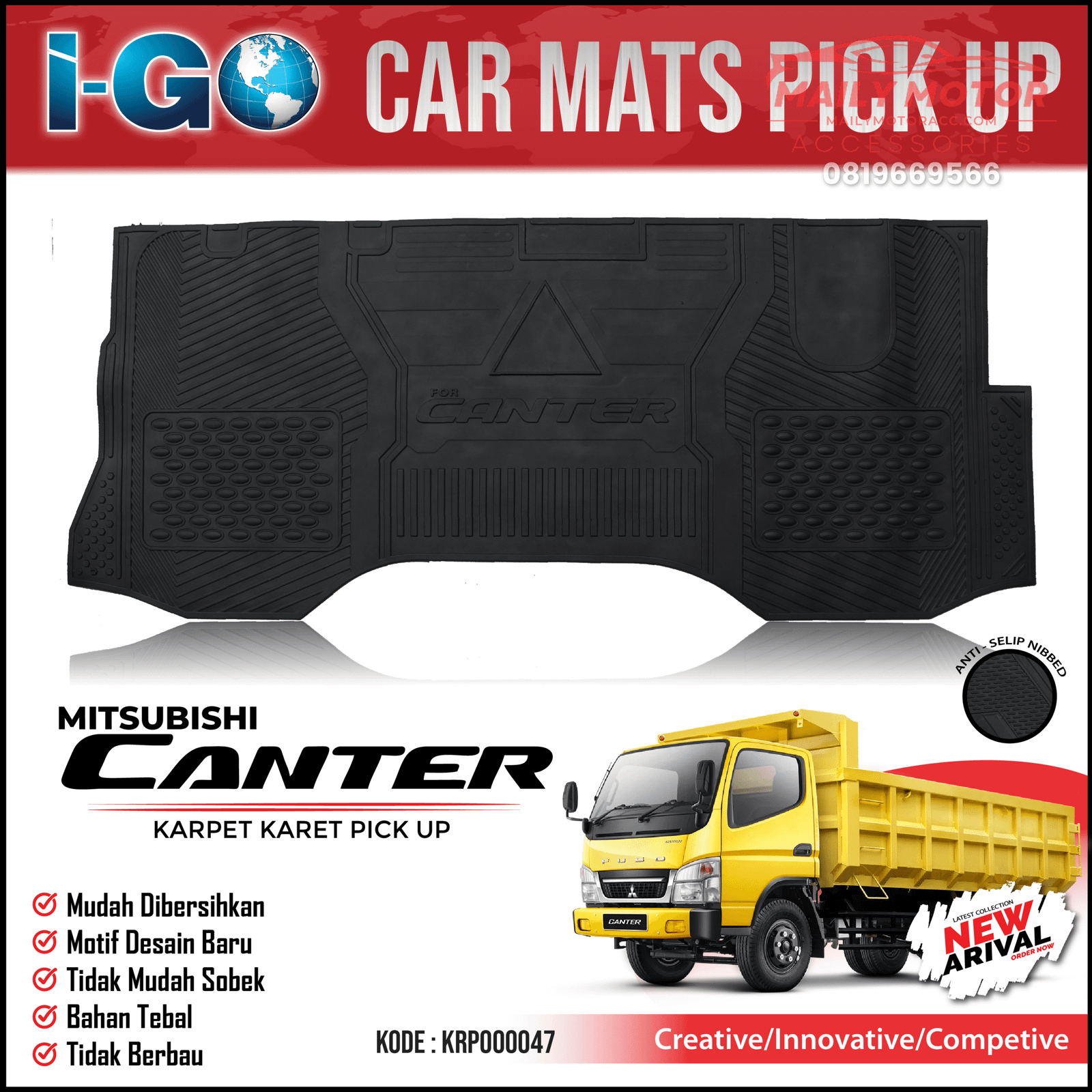 Karpet Mobil IGO Pick Up Canter