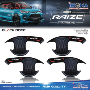 Cover Outer Raize Trapesium Black Doff