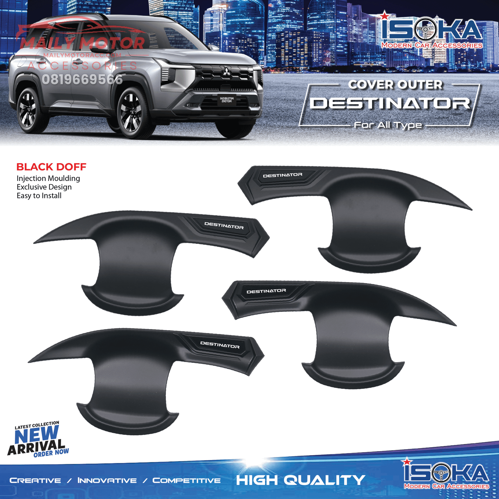 Cover Outer Destinator Premium Black Doff