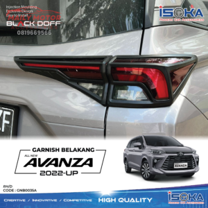 Garnish Belakang Avanza 2022 - Up Black Doff