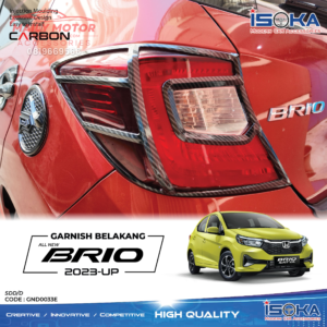 Garnish Belakang Brio 2023 - Up Carbon