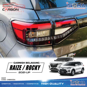 Garnish Belakang Raize - Rocky 2021 - Up Carbon