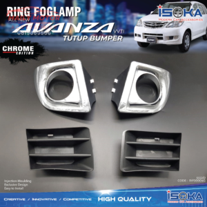 Ring Fog Lamp Avanza 2007 - 2011 vvti Type G Crome Plus Cover Bumper