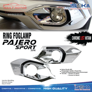 Ring Fog Lamp Pajero 2016 Crome List Hitam Model Ganti