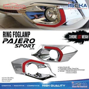 Ring Fog Lamp Pajero 2016 Crome List Merah Model Ganti
