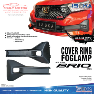 Cover Ring Fog Lamp Brio 2023 Black Doff