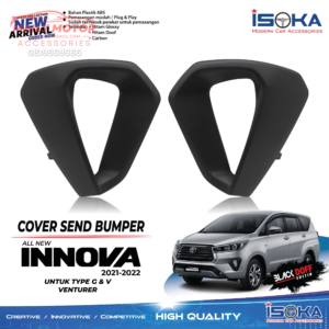 Cover Sen Bamper Innova Reborn 2021 Black Doff Model Ganti