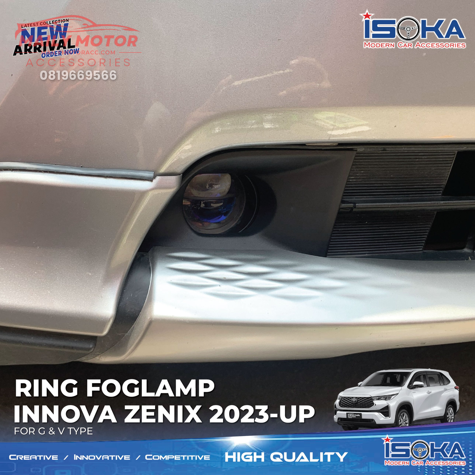 Ring Fog Lamp Innova Zenix 2023 - Up