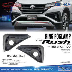 Ring Fog Lamp Rush 2018 TRD Sportivo Hitam List Hitam