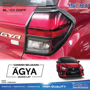 Garnish Belakang Agya Ayla 2023 - Up Black Doff