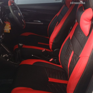 Sarung Jok Yaris 2014 TRD Model Sakura Hitam Merah